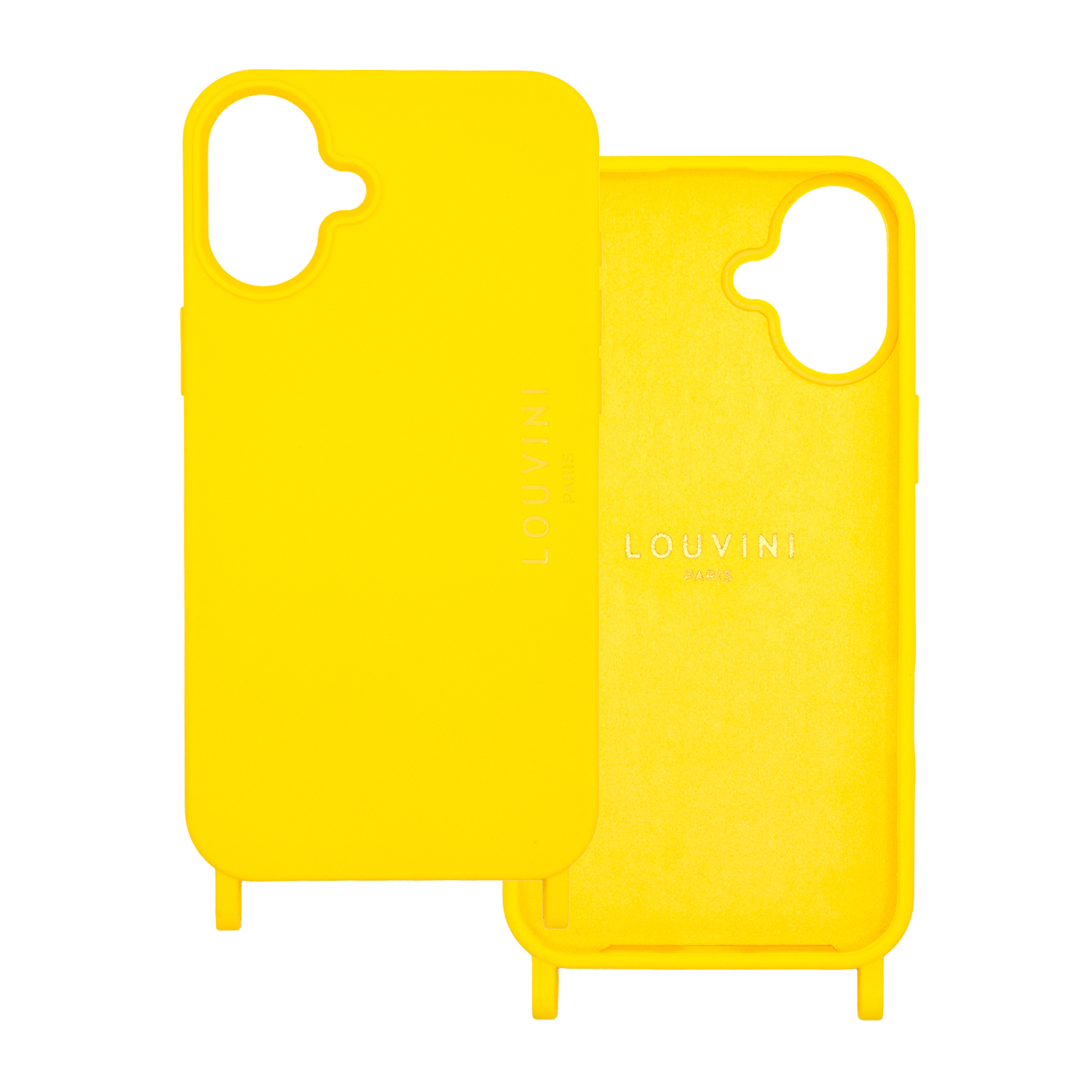 Coque iPhone avec anneaux MILO - Jaune