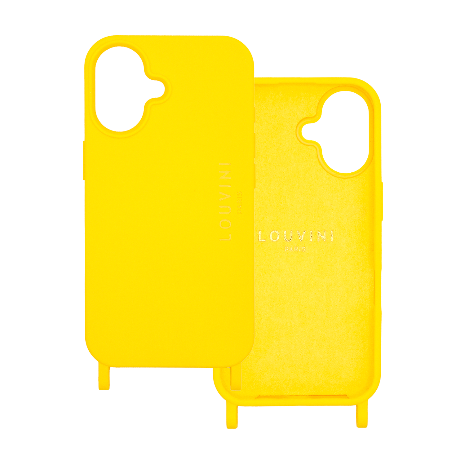 Coque iPhone avec anneaux MILO - Jaune