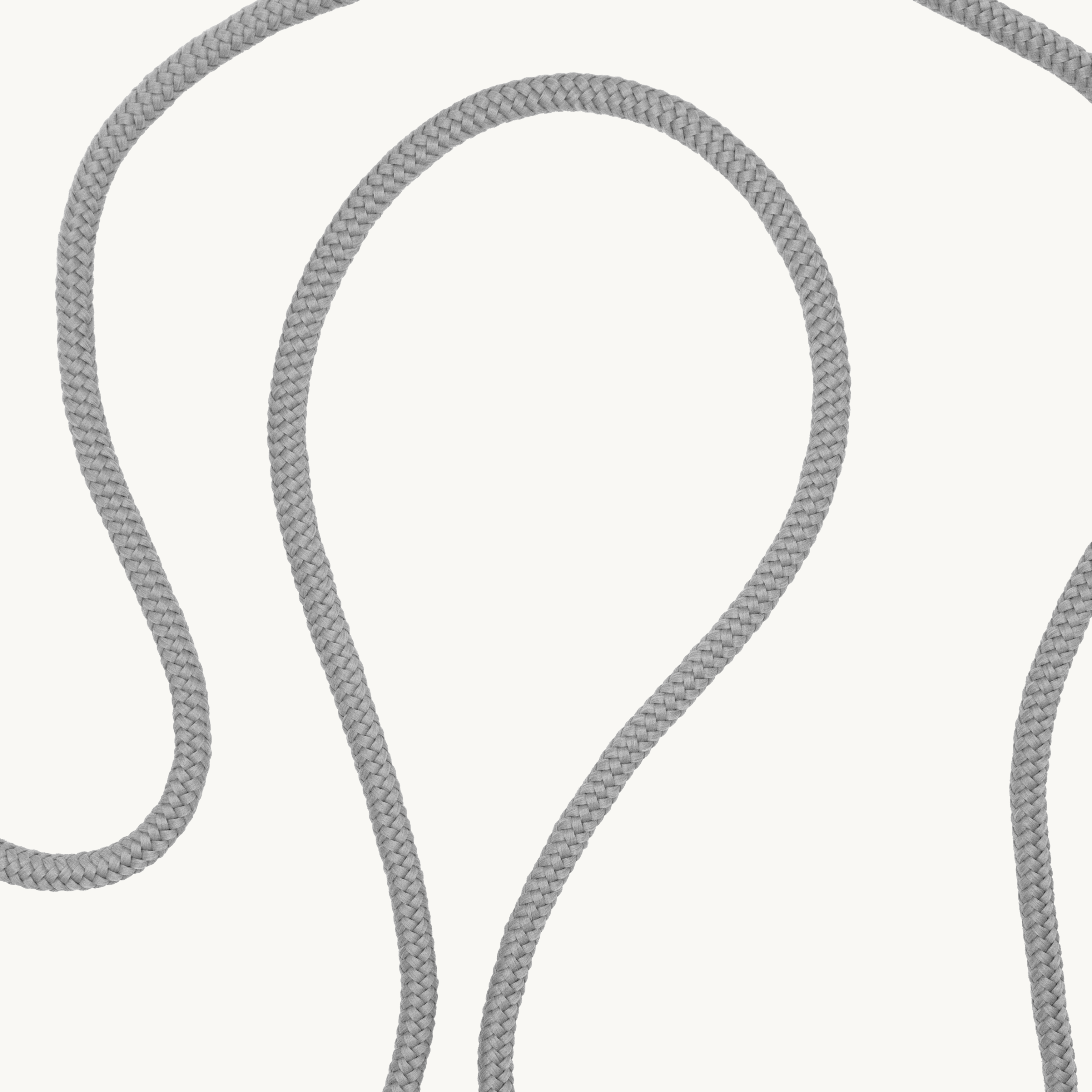 cordon pour téléphone bandoulière gris avec mousquetons