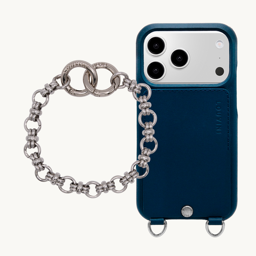 Coque iPhone OSCAR Argenté Marine & Bracelet PETIT BECKY Argenté