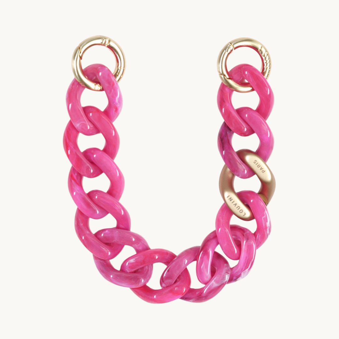 bracelet telephone rose fucshia