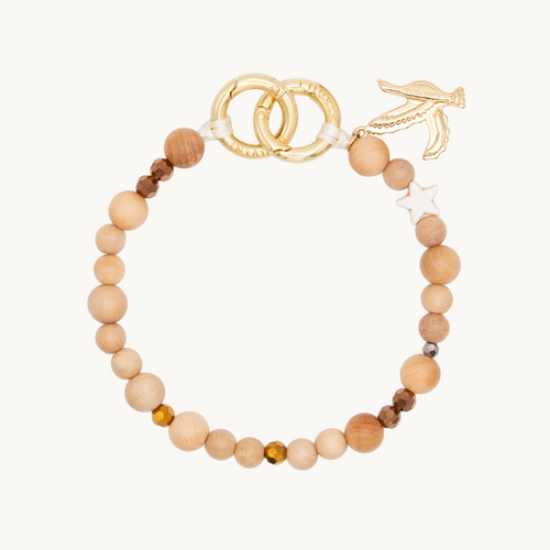 Bracelet pour téléphone en perle en bois