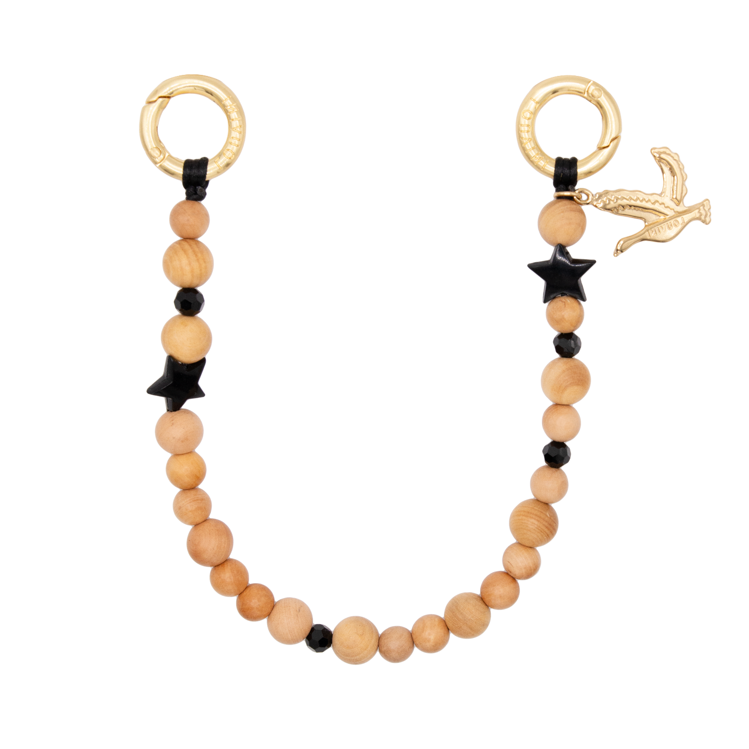 Bracelet pour téléphone en perle en bois