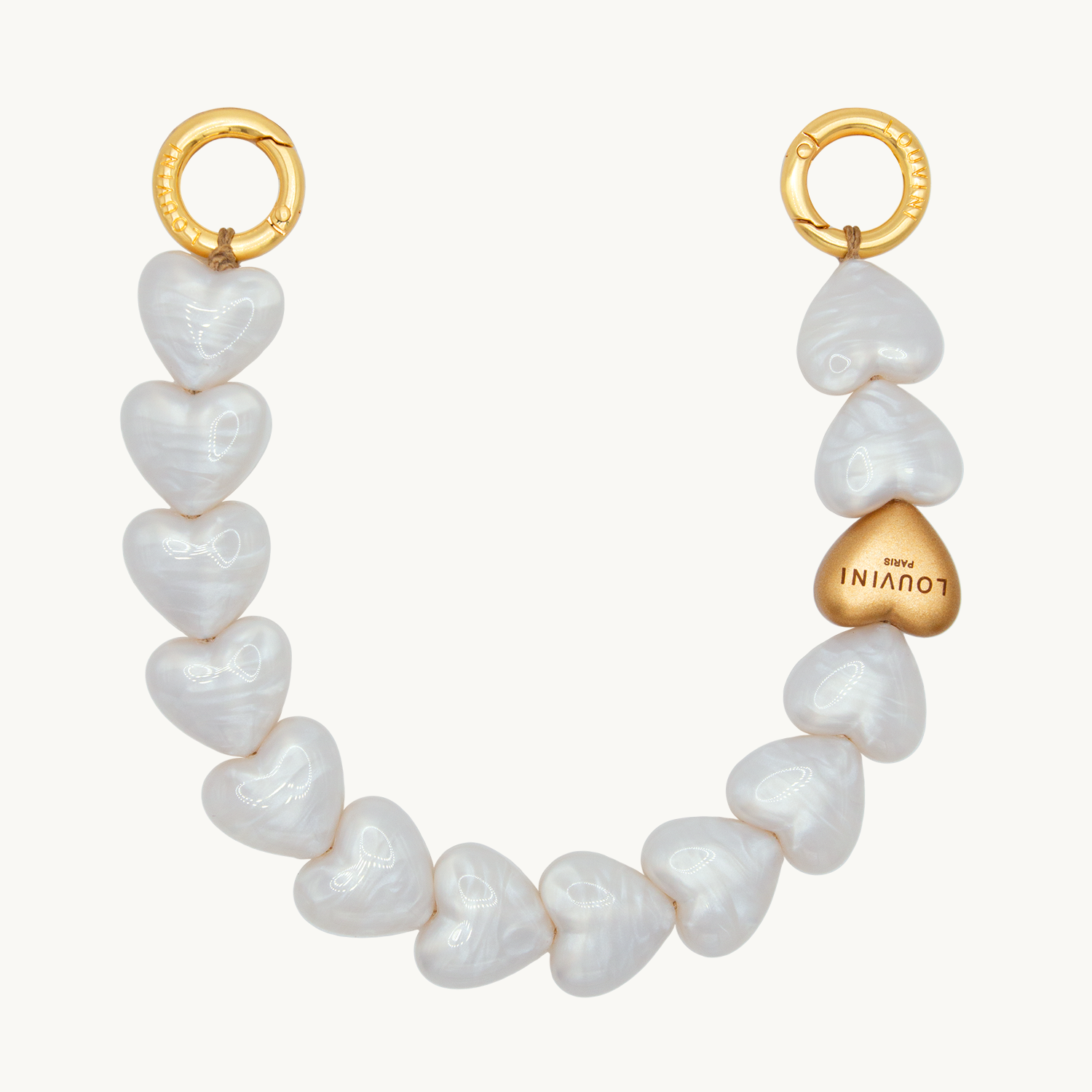 Bracelet PETIT CUORE - Perle Blanche