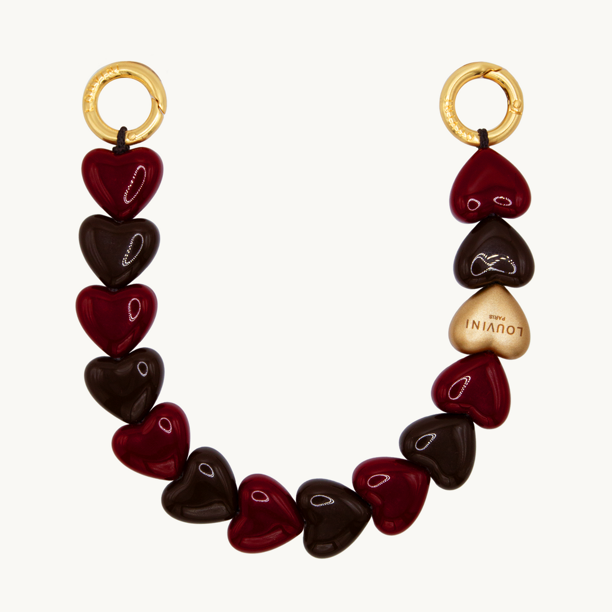 Bracelet PETIT CUORE - Bordeaux-Marron
