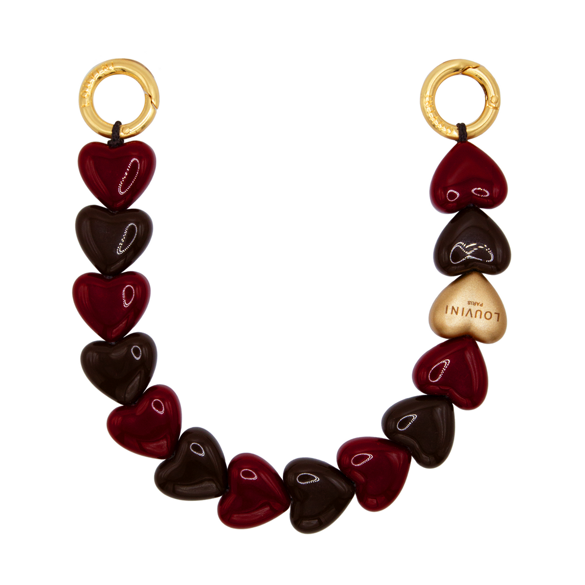 Bracelet PETIT CUORE - Bordeaux-Marron