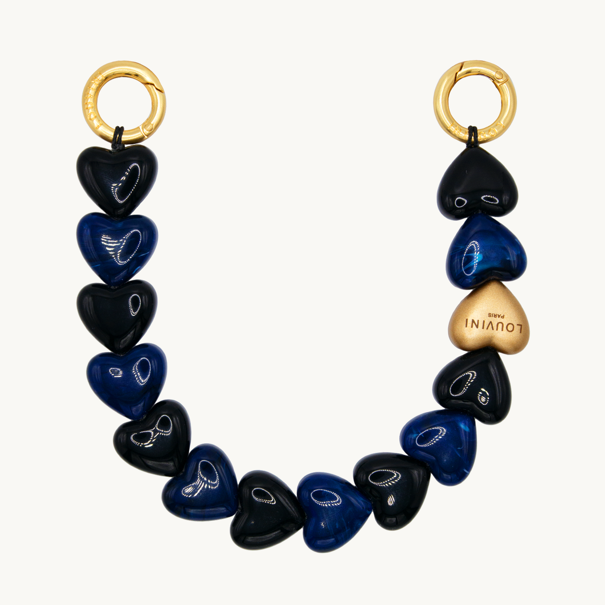 Bracelet PETIT CUORE - Noir-Marine