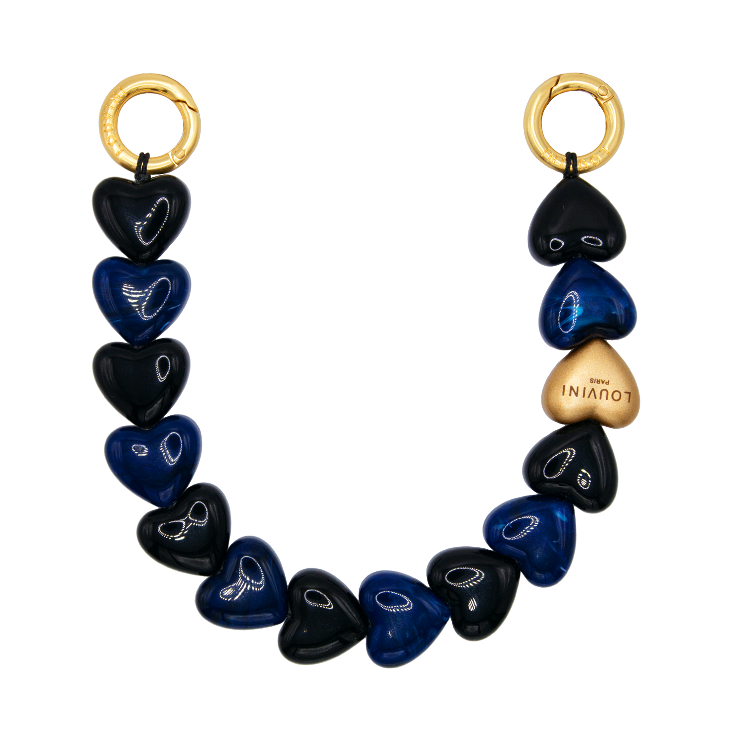 Bracelet PETIT CUORE - Noir-Marine