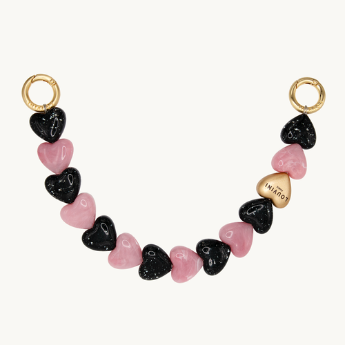 Bracelet PETIT CUORE - Noir-Rose