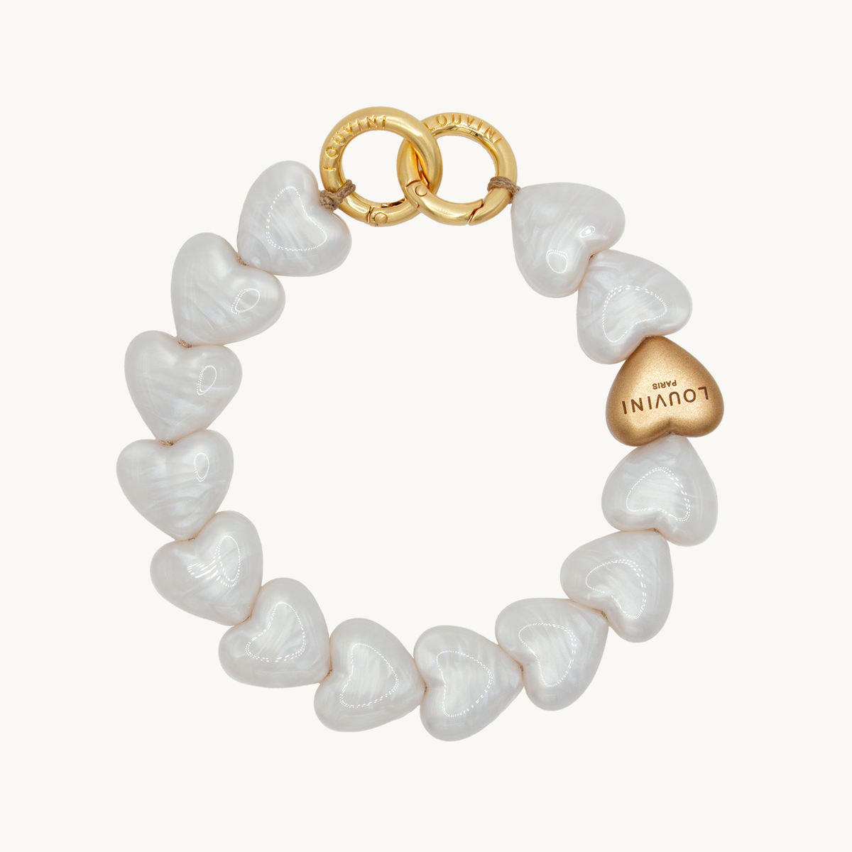 Bracelet PETIT CUORE - Perle Blanche