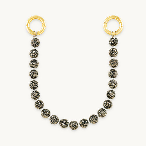 Bracelet de telephone a strass argente