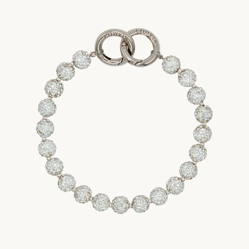 Bracelet de telephone a strass argente