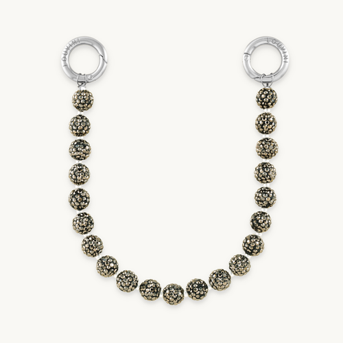 Bracelet de telephone a strass argente