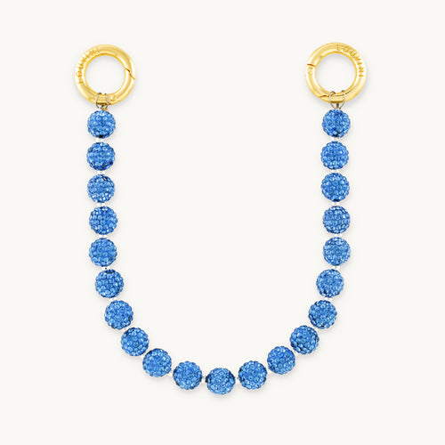 Bracelet de telephone a strass argente