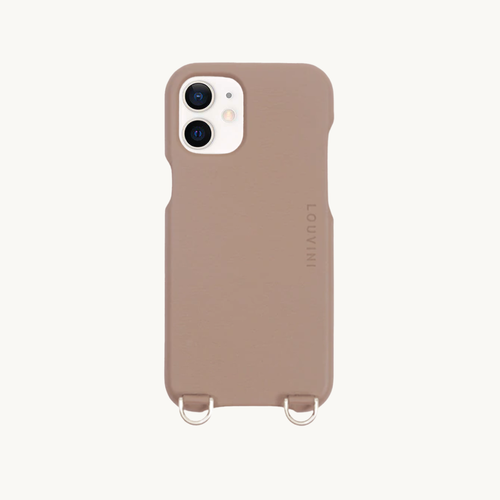 Coque iPhone cuir PETIT LOU - Camel (iPhone 12 & 13 Mini)