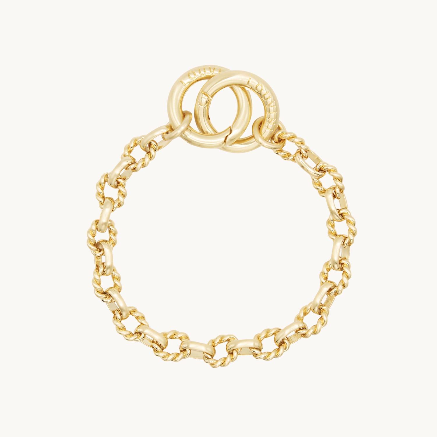 Bracelet de téléphone à maillons dorés