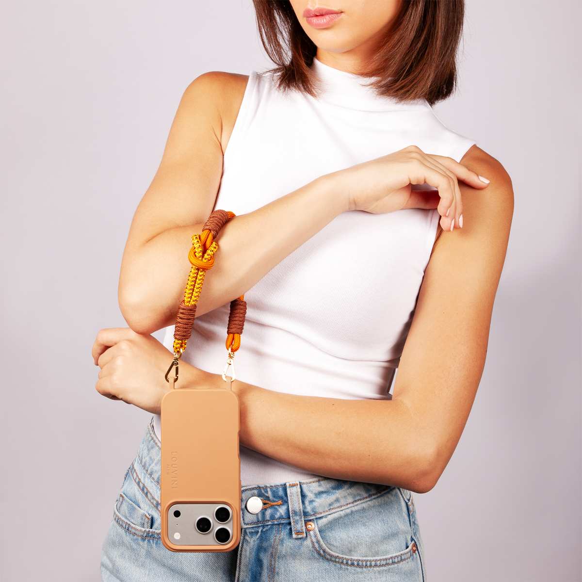 Bracelet PETIT TESSA - Orange Marron
