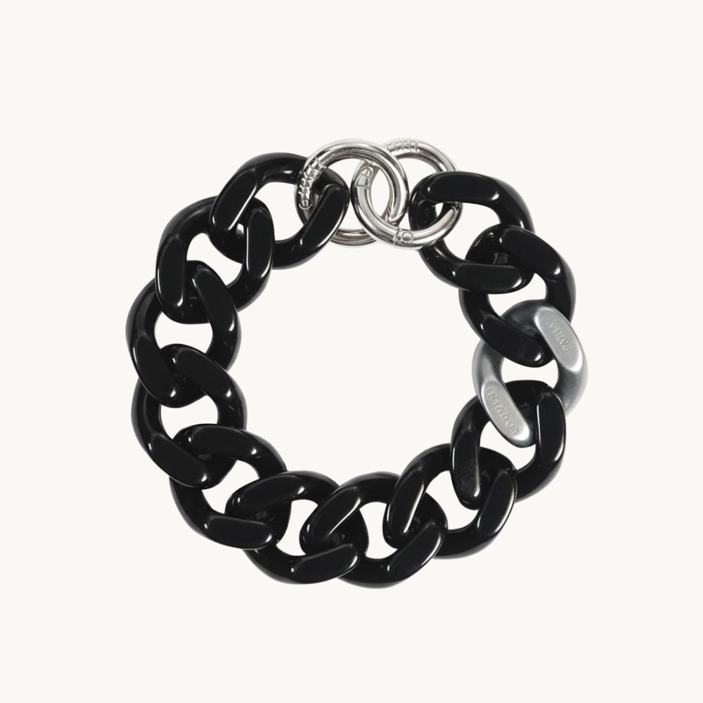 Bracelet PETIT ZOE Argenté - Noir