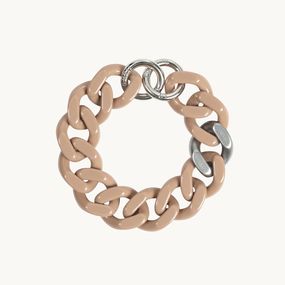 Bracelet PETIT ZOE Argenté - Taupe