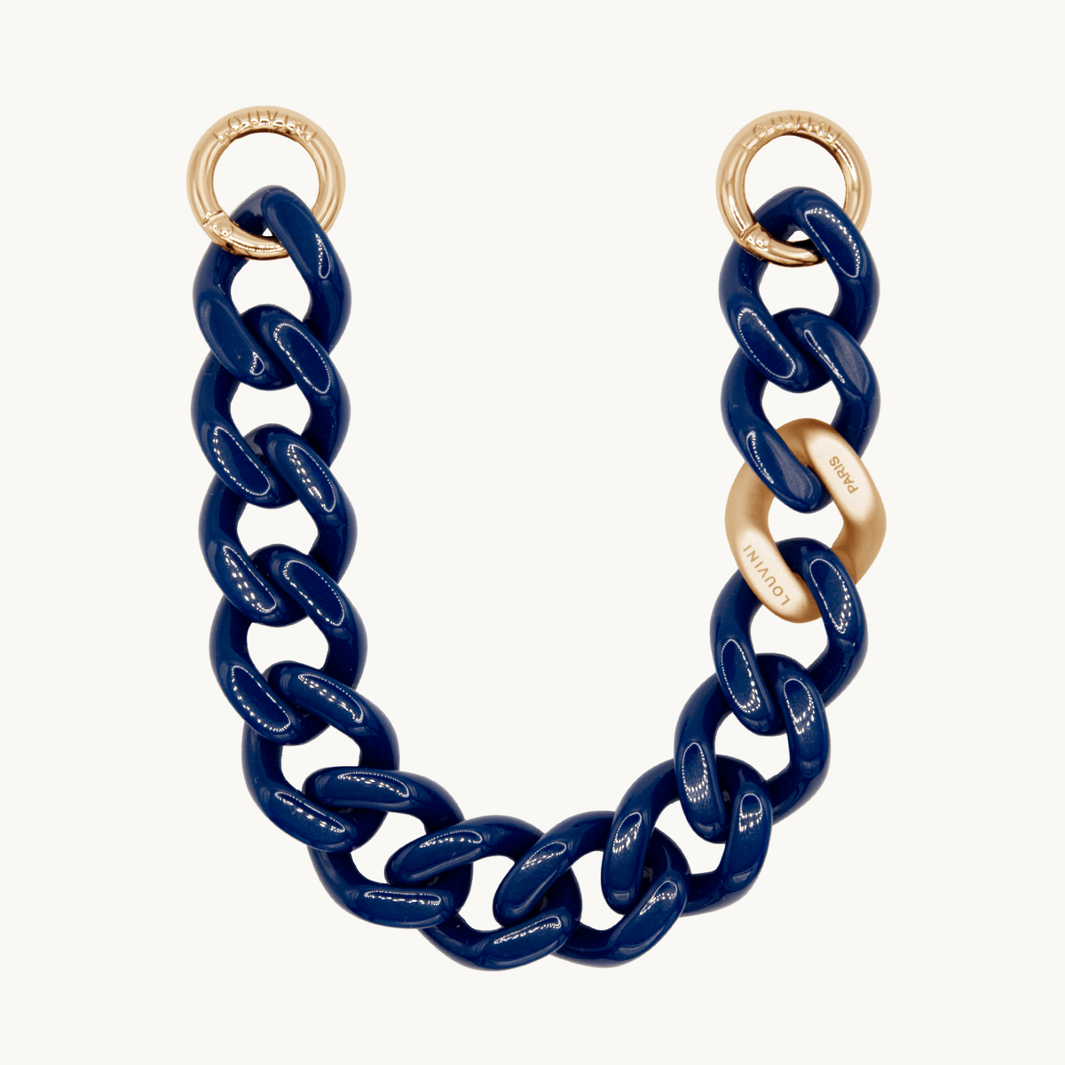 Bracelet de téléphone en résine marine doré