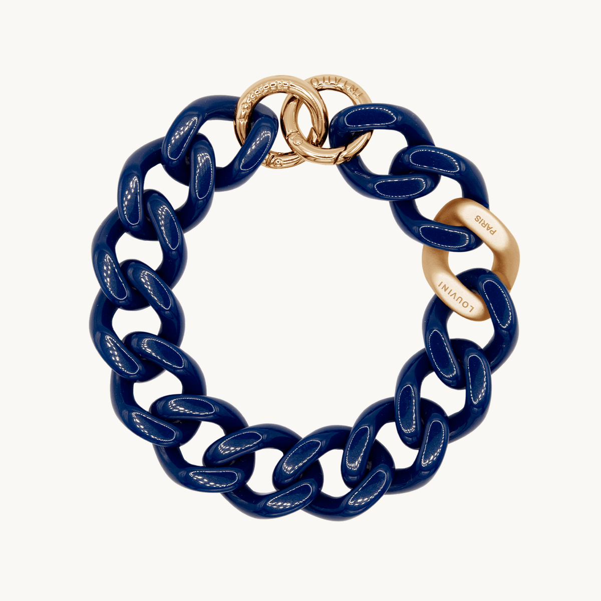Bracelet de téléphone en résine marine doré