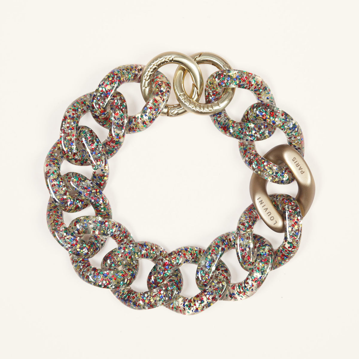Bracelet de téléphone en résine paillette