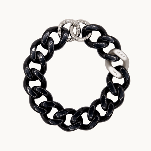 Bracelet PETIT ZOE Argenté - Noir