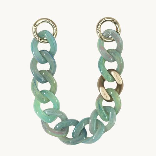 Bracelet de téléphone en résine vert jade