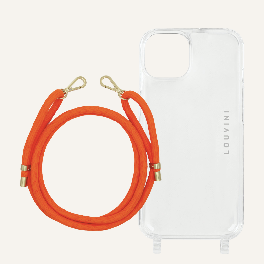 Coque Charlie & Cordon Tessa POP - Orange Fluo