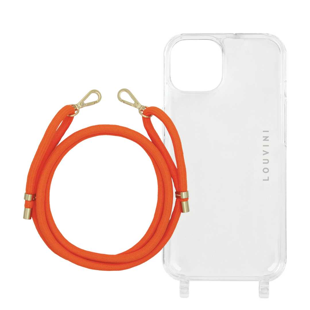 Coque Charlie & Cordon Tessa POP - Orange Fluo