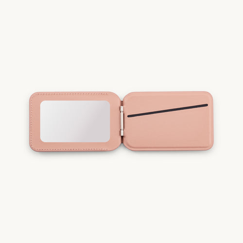 Porte-cartes MagSafe rose pour coque de téléphone, accessoire pratique et tendance