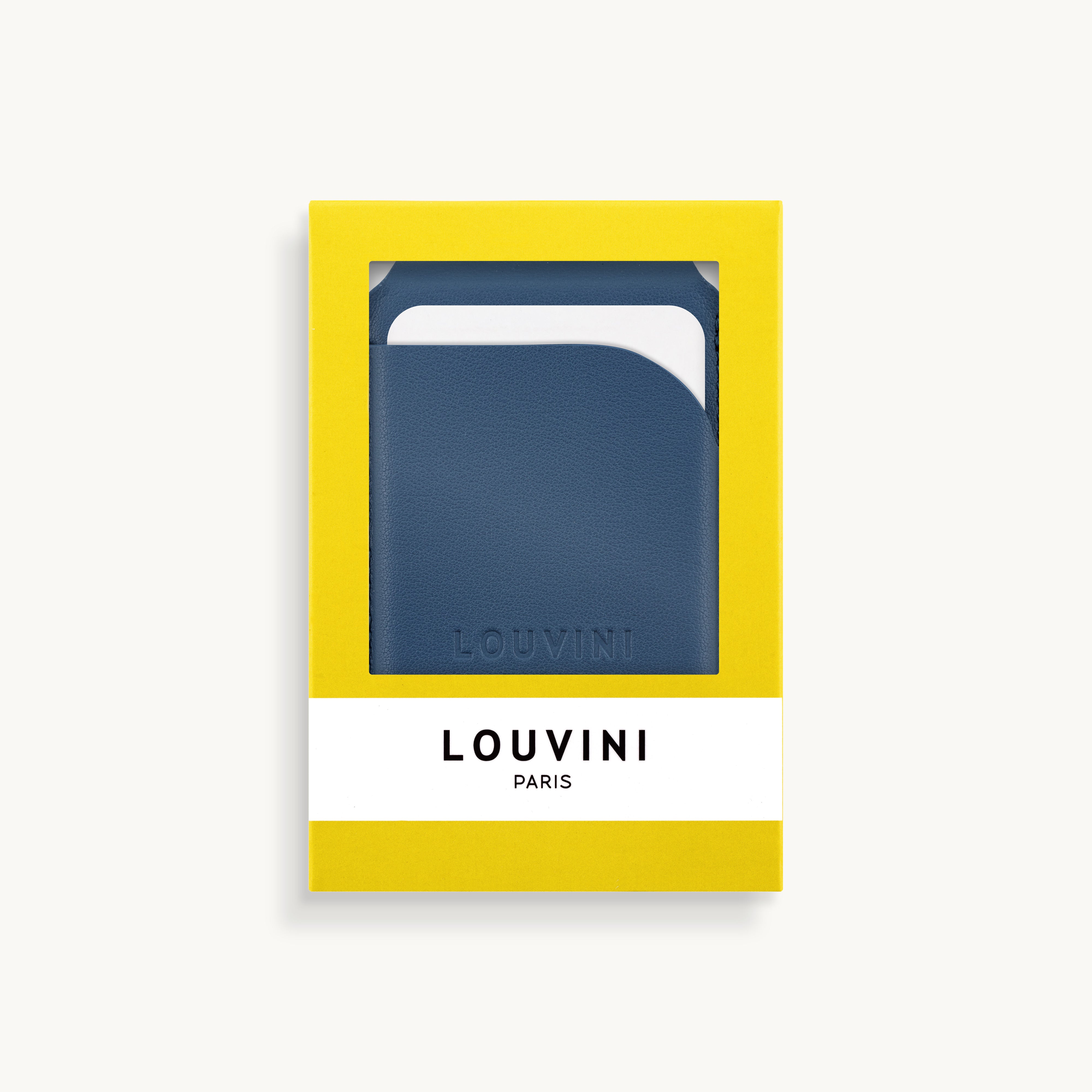 Porte-cartes MagSafe bleu pour coque de téléphone, accessoire pratique et tendance