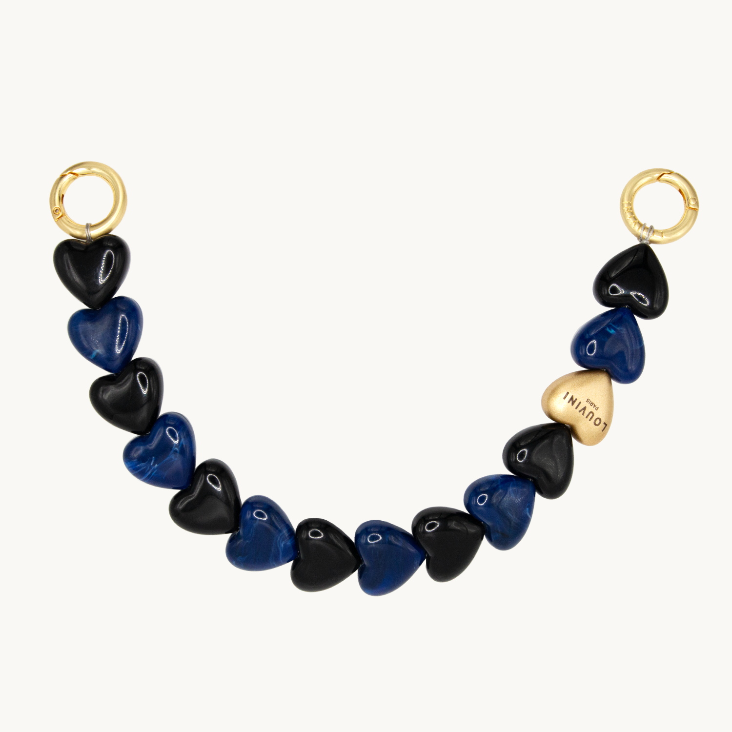 Bracelet PETIT CUORE - Noir-Marine