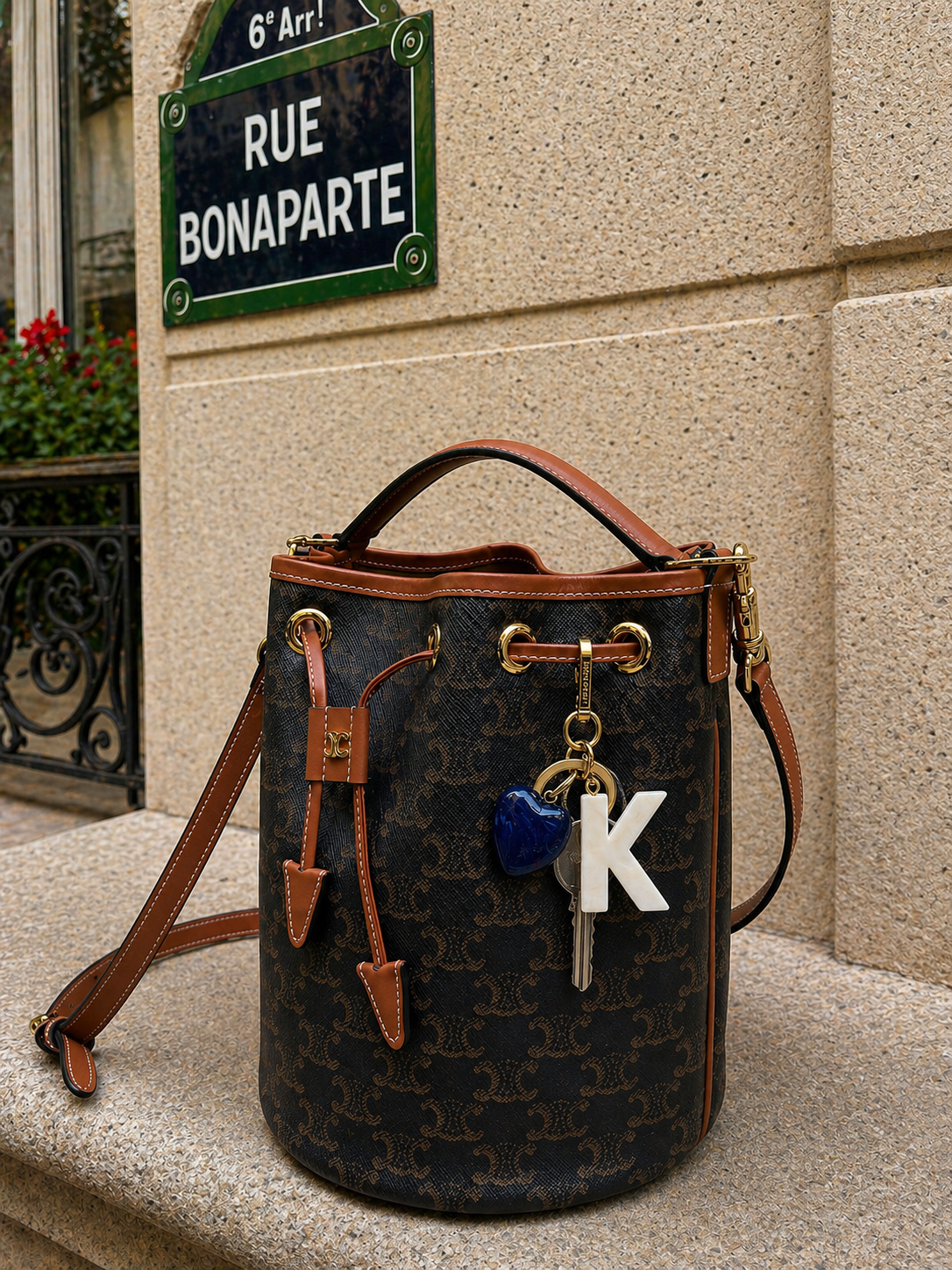 PORTE-CLÉ - Lettre d'Amour K