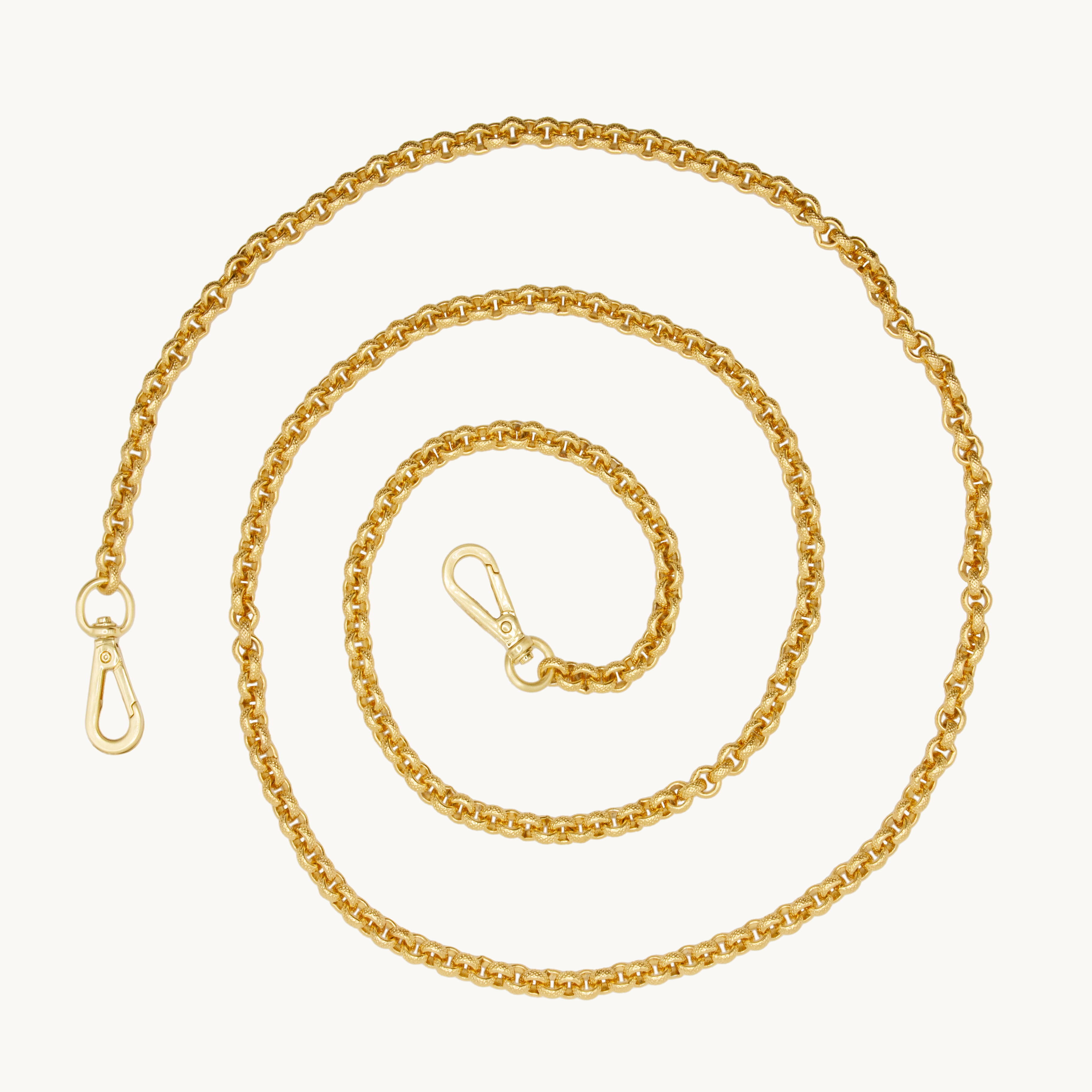 Chaine de telephone a maille dore