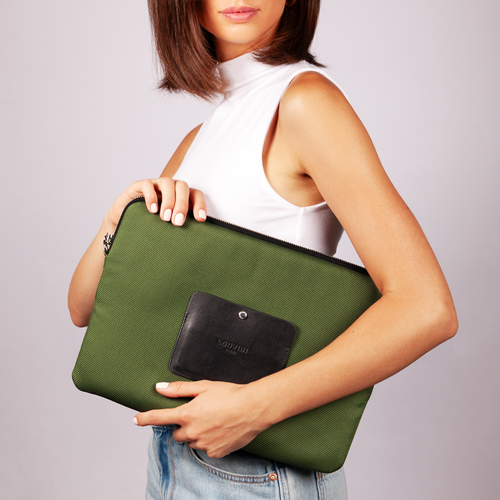Pochette ordinateur STELLA - Kaki