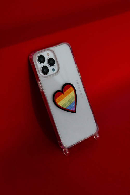 STICKER BRODÉ - COEUR PRIDE