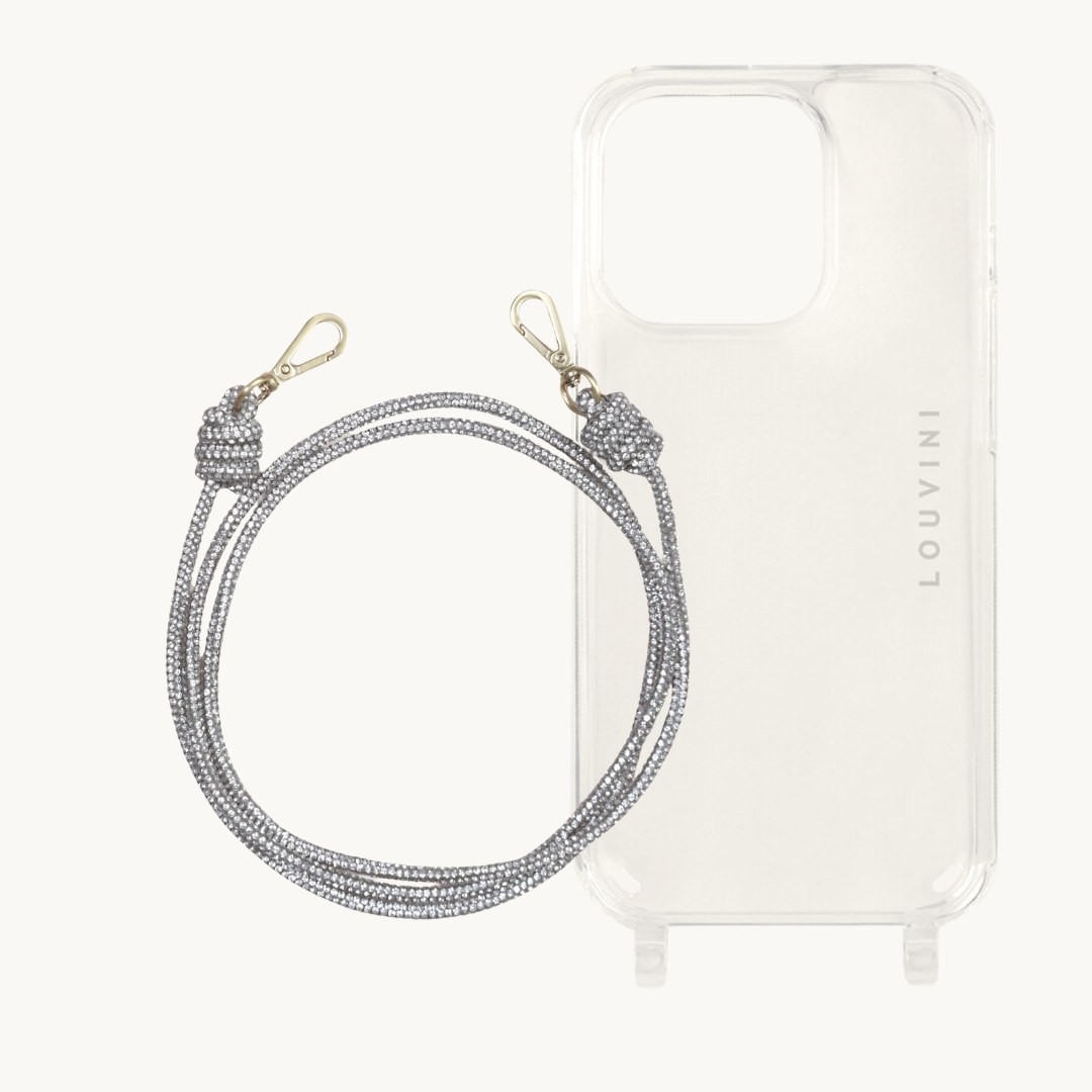 Transparent Iphone case & Silver Kim Cord 