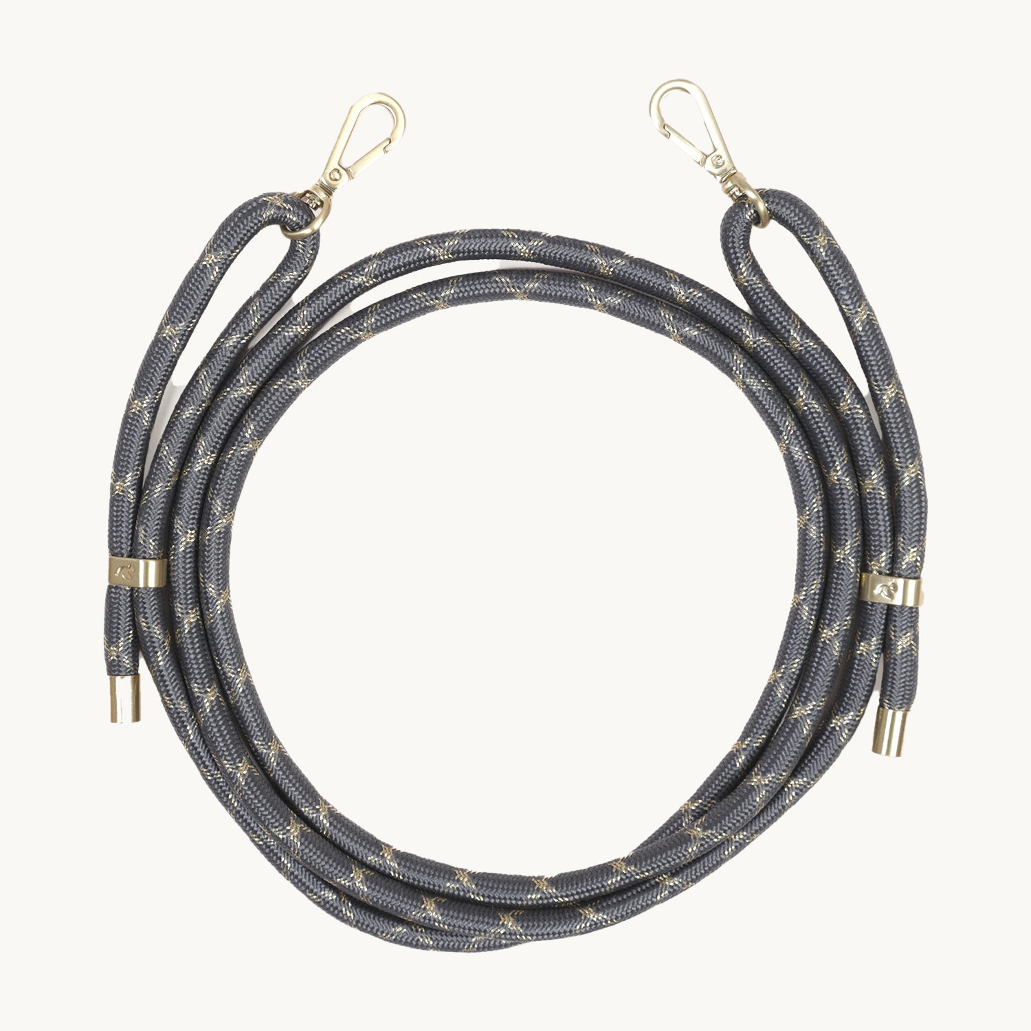 Cordon de telephone ajustable gris dore