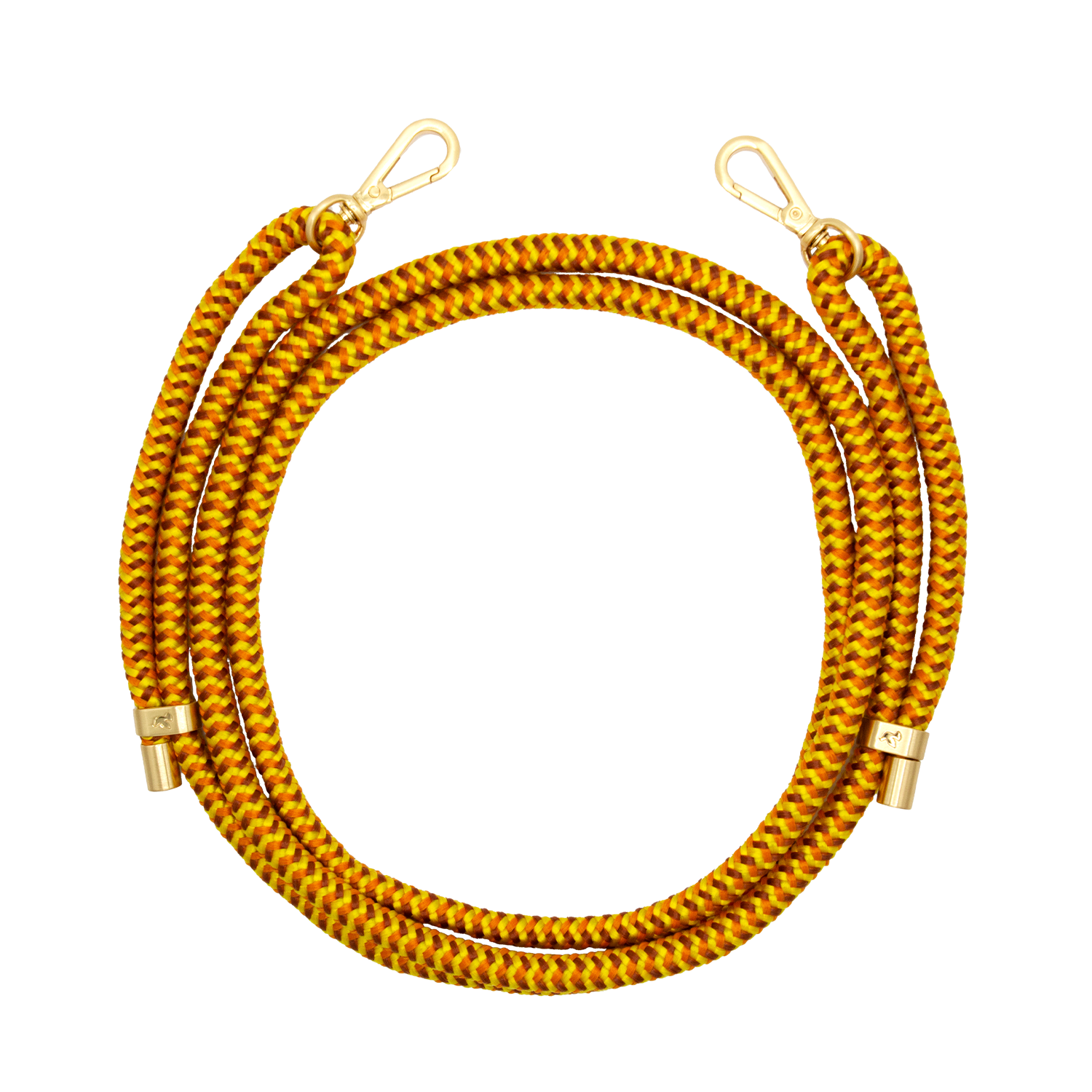 Cordon de telephone ajustable jaune orange