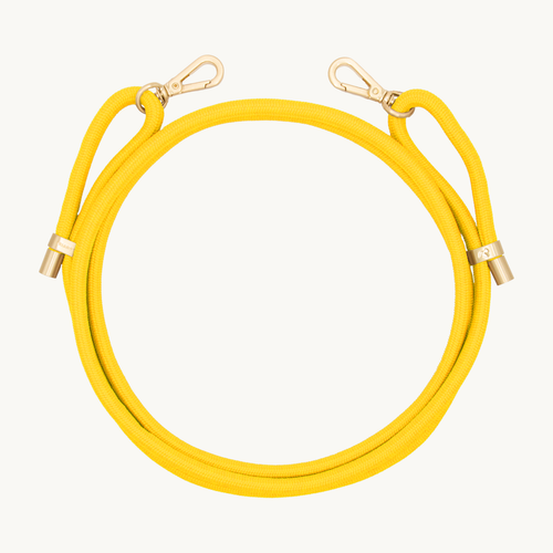 Cordon de telephone ajustable jaune soleil