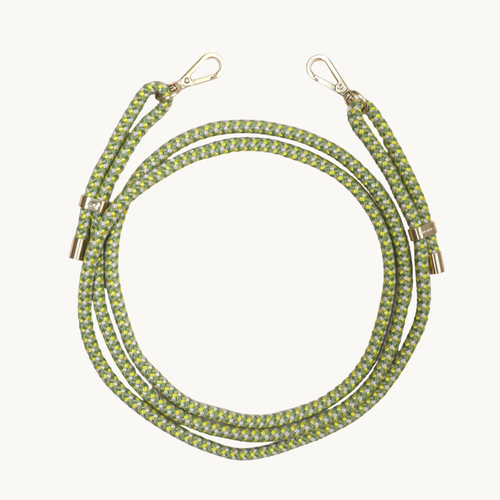 Cordon de telephone ajustable kaki jaune