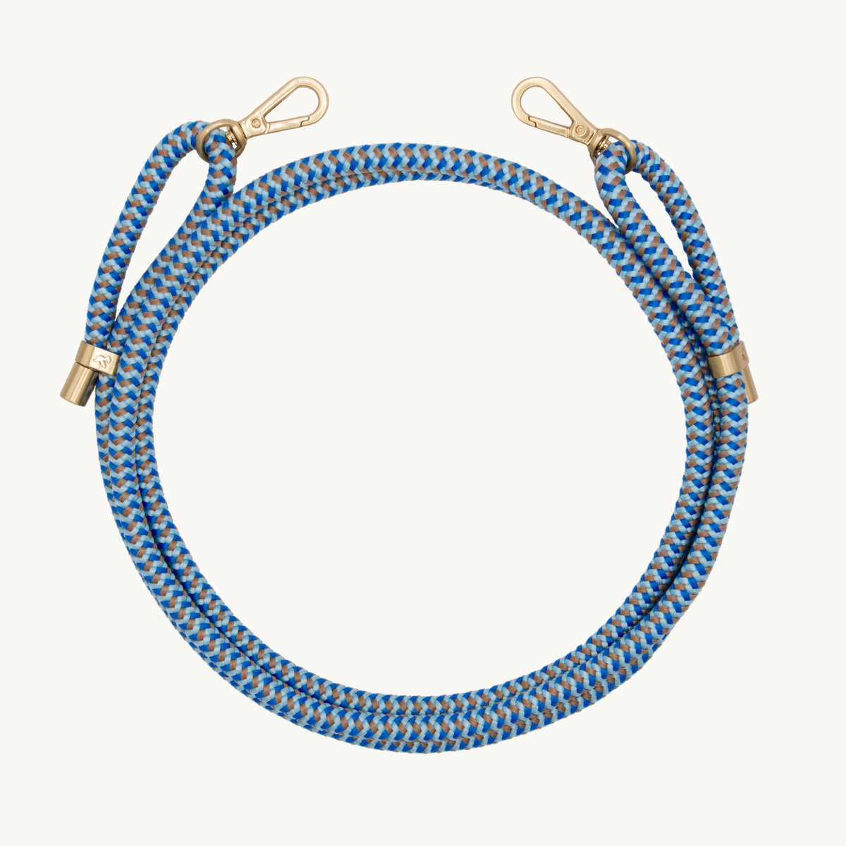 Cordon de telephone ajustable double bleu