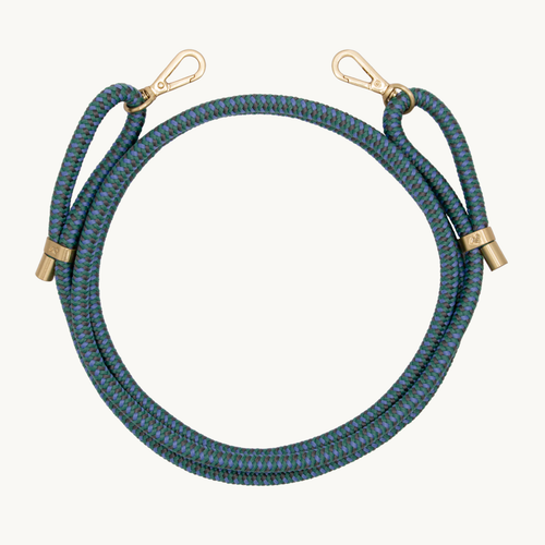 Cordon de telephone ajustable emeraude gris