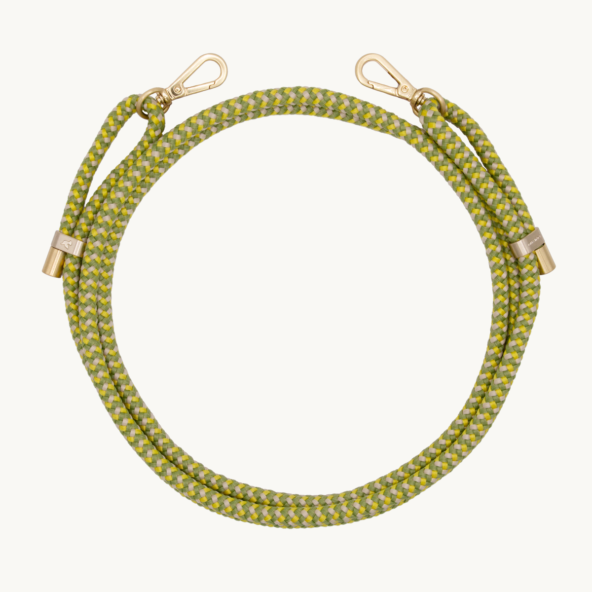 Cordon de telephone ajustable kaki jaune