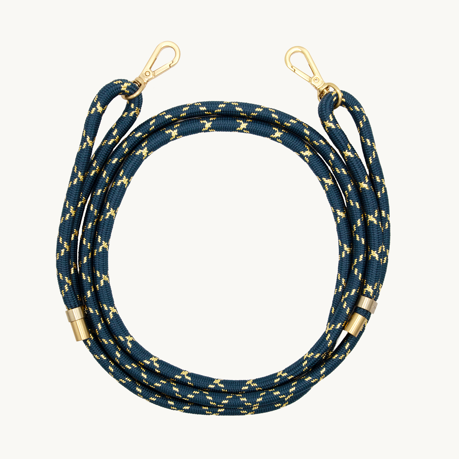 Cordon de telephone ajustable marine dore