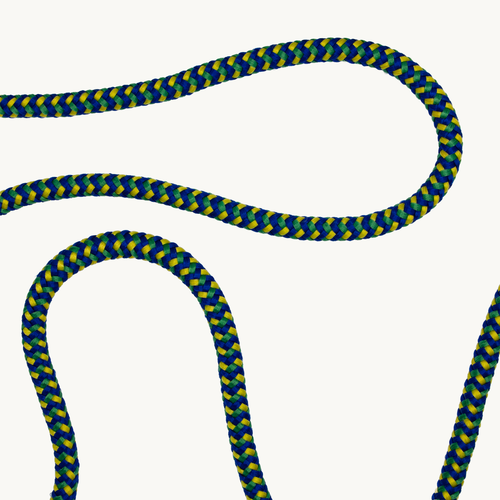 Cordon TESSA Multicolore - Marine-Vert