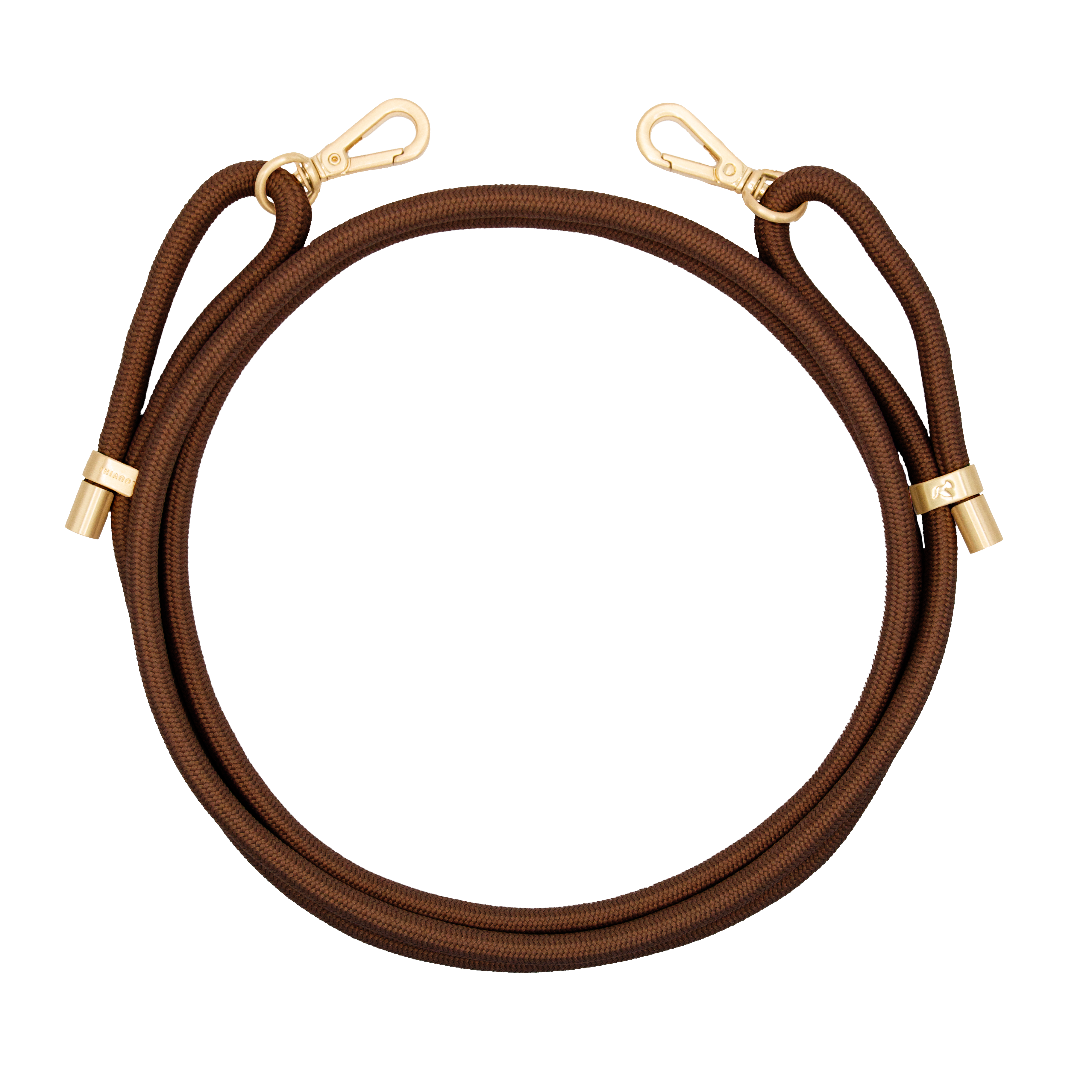 Cordon de telephone ajustable marron