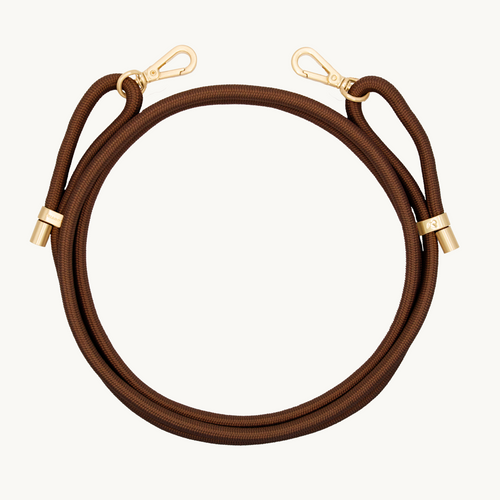 Cordon de telephone ajustable marron