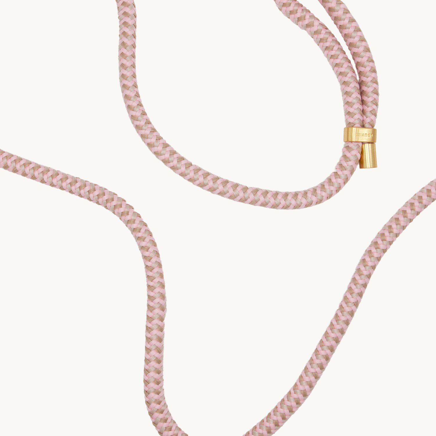 Cordon de telephone ajustable multicolore rose taupe